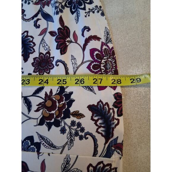 Lane Bryant Shirt 18/20 Soft Cozy Floral Square Neck Top 3/4 Sleeve Blouse - Picture 11 of 13